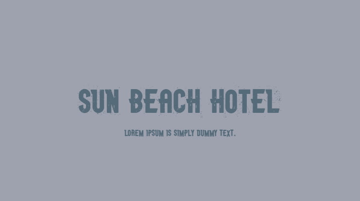 Sun Beach Hotel Font