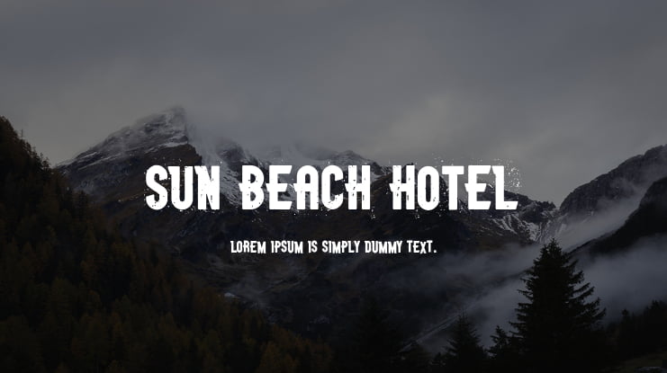 Sun Beach Hotel Font