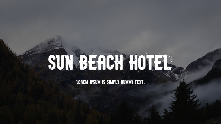 Sun Beach Hotel Font