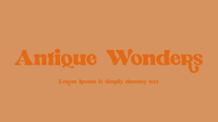 Antique Wonders Font
