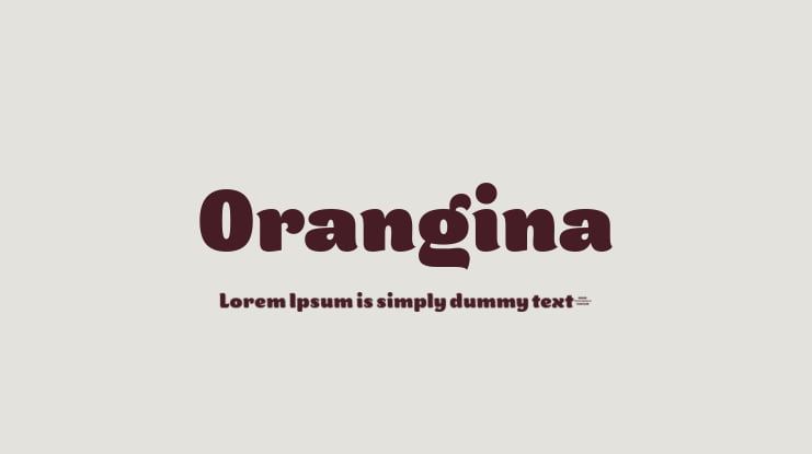 Orangina Font