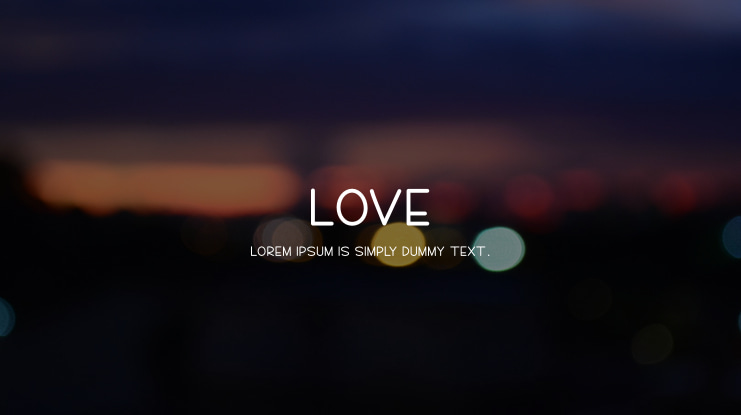 Love Font Family