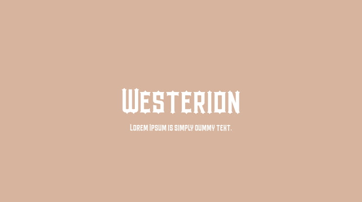 Westerion Font