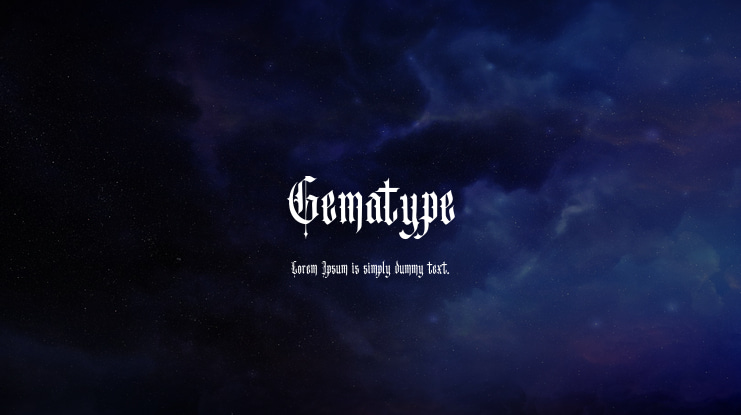 Gematype Font