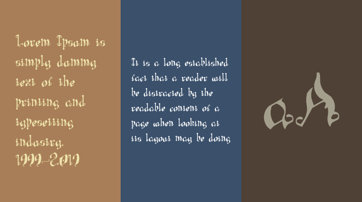 LeaningSimpleGothicFont Font