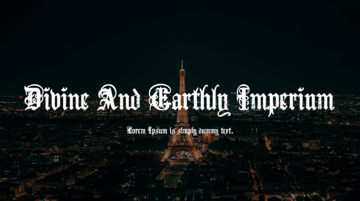 Divine And Earthly Imperium Font
