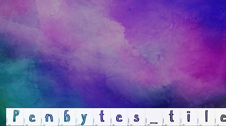 Penbytes_tile Font