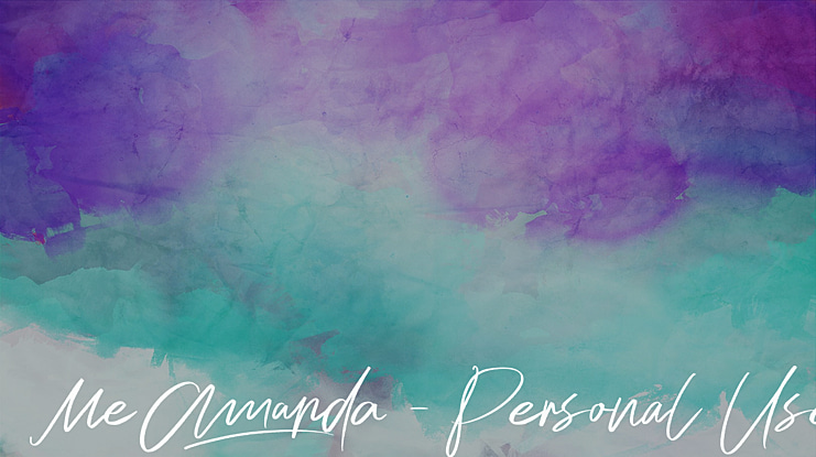 Me Amanda - Personal Use Font