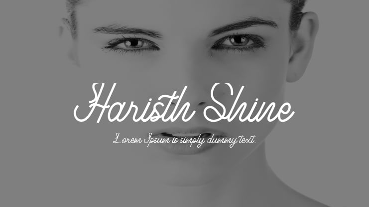 Haristh Shine Font