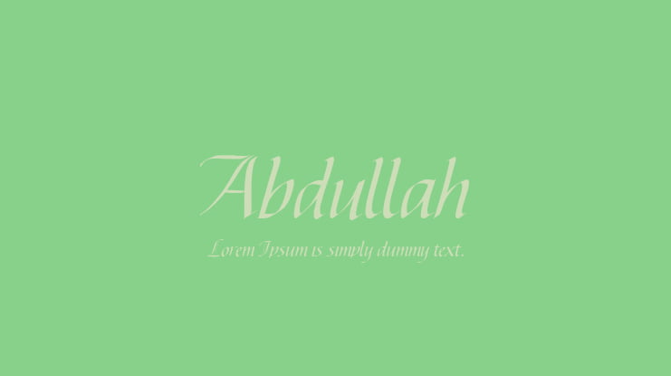 Abdullah Font