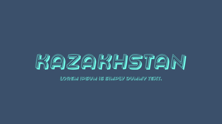 Kazakhstan Font