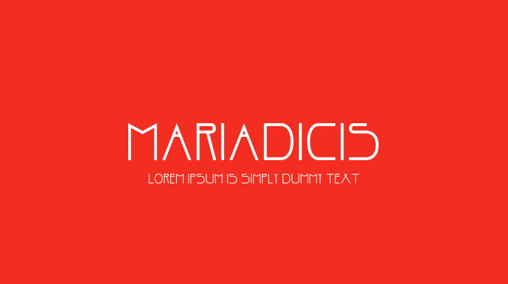 Mariadicis Font