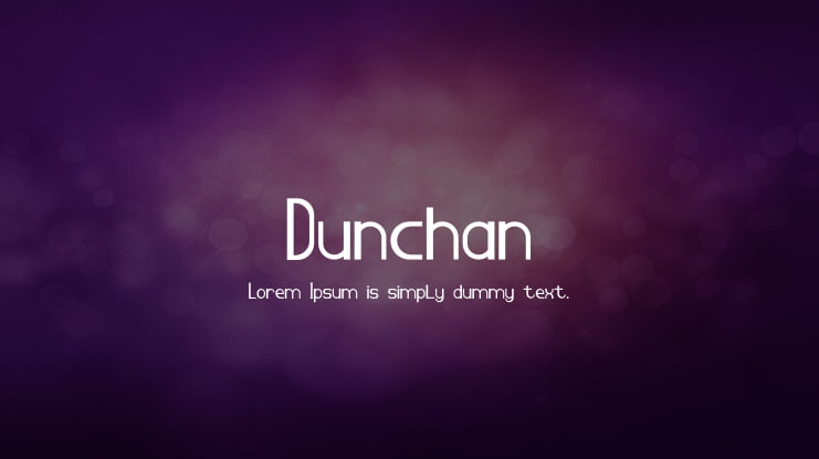 Dunchan Font