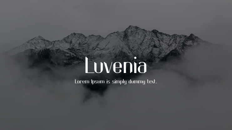 Luvenia Font