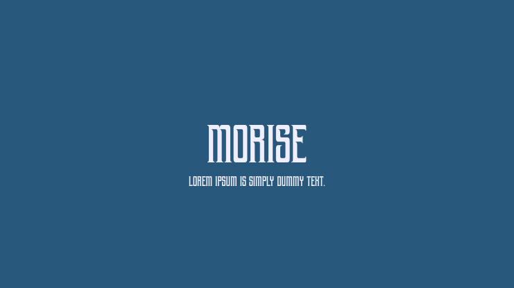 morise Font