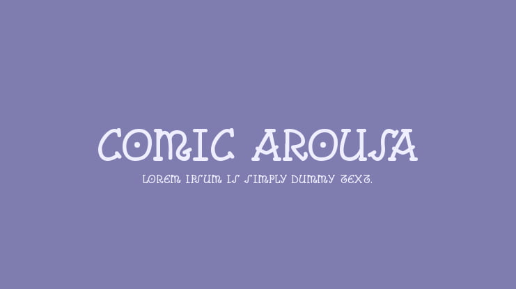 Comic Arousa Font