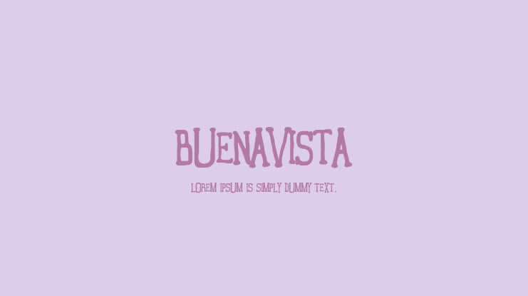 Buenavista Font