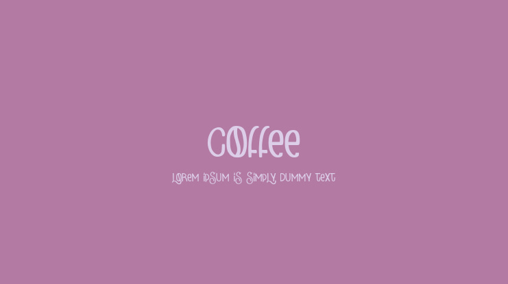 Coffee Font