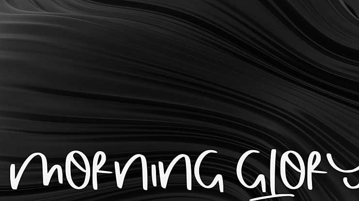 Morning Glory Font