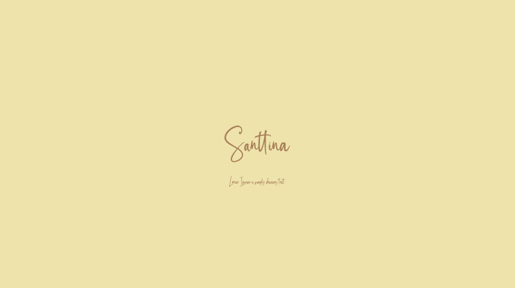 Santtina Font