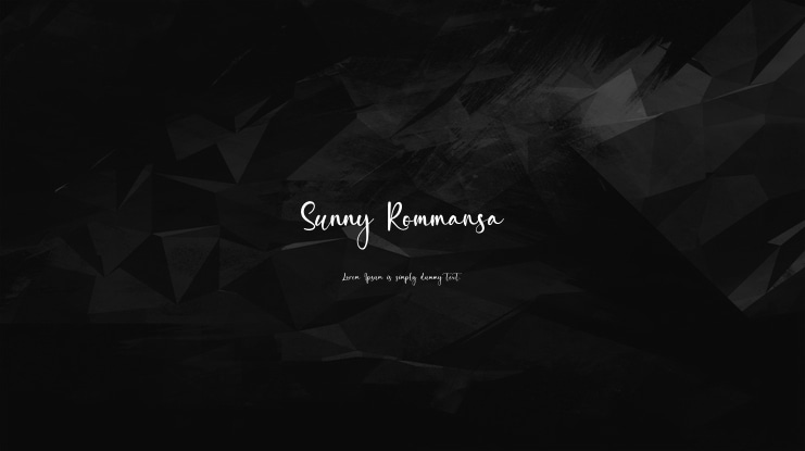 Sunny Rommansa Font Family