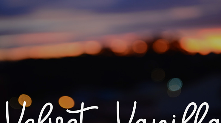 Velvet Vanilla Font