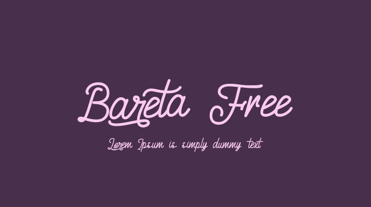 Bareta Free Font