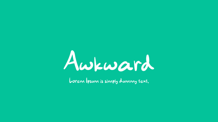 Awkward Font