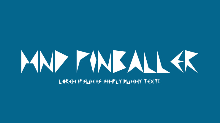 MND Pinballer Font Family