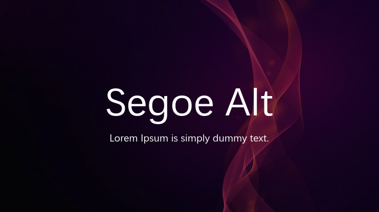 Segoe Alt Font Family