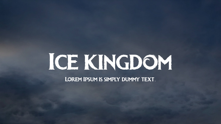 Ice kingdom Font