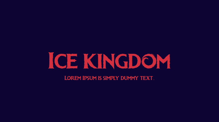 Ice kingdom Font