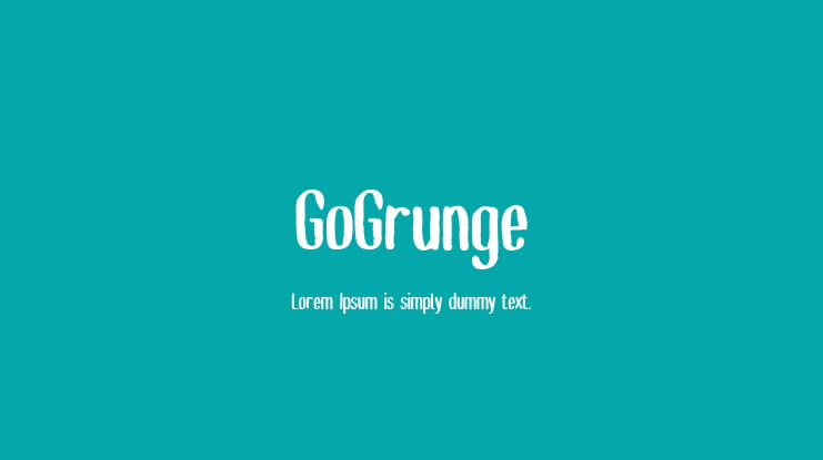 GoGrunge Font