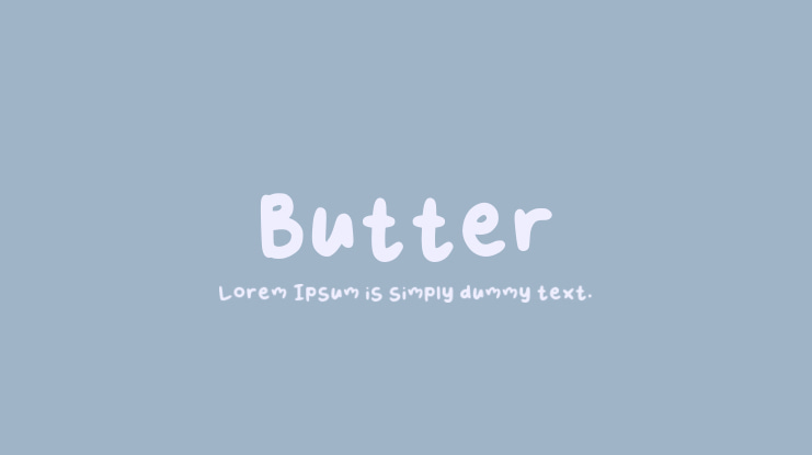 Butter Font