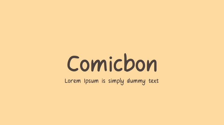 Comicbon Font