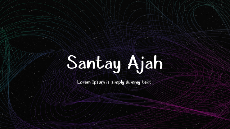 Santay Ajah Font