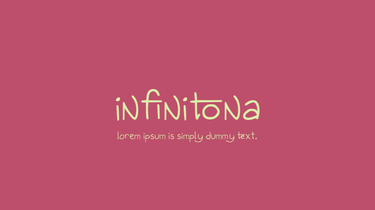 Infinitona Font