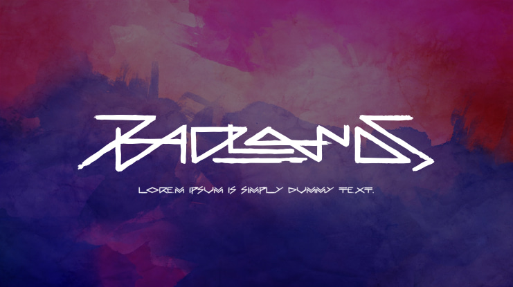 Badlands Font