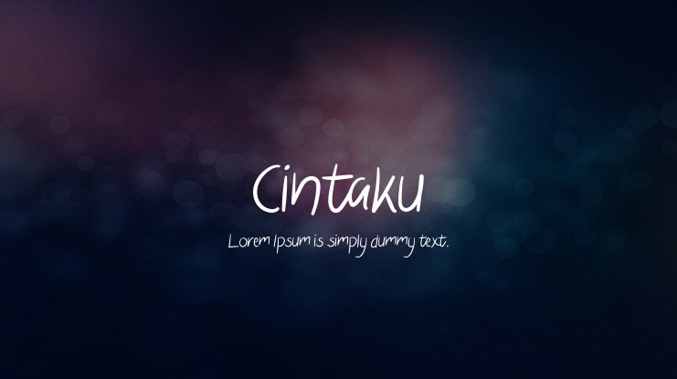 Cintaku Font