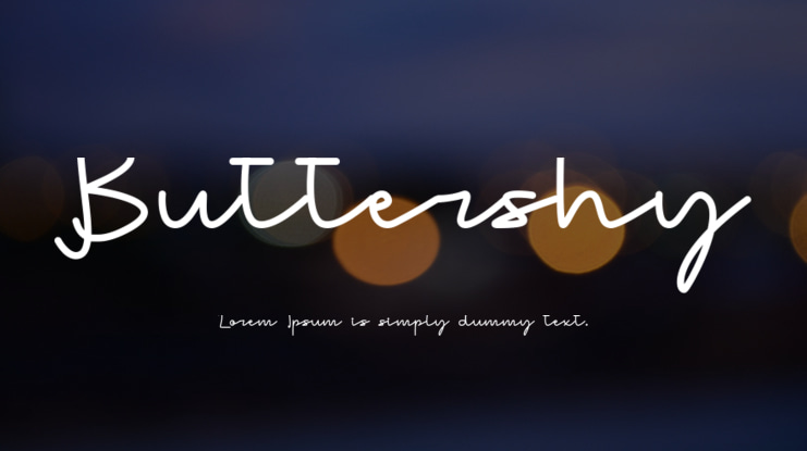 Buttershy Font
