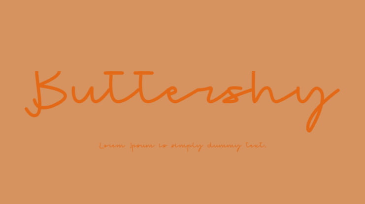 Buttershy Font