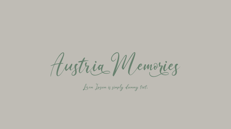 AustriaMemories Font