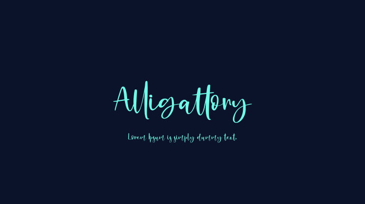 Alligattory Font
