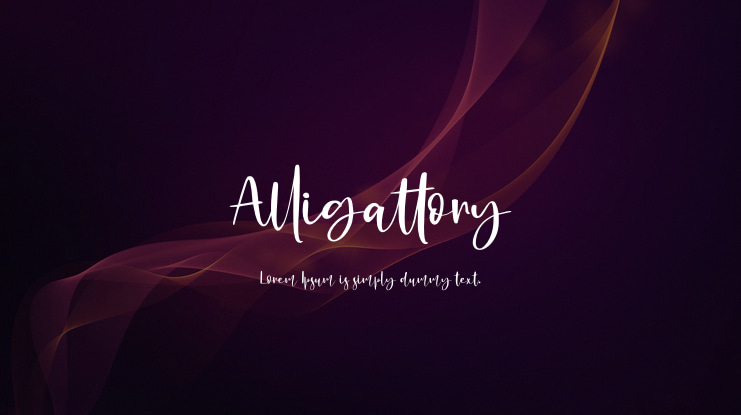 Alligattory Font