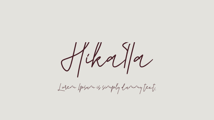 Hikatta Font