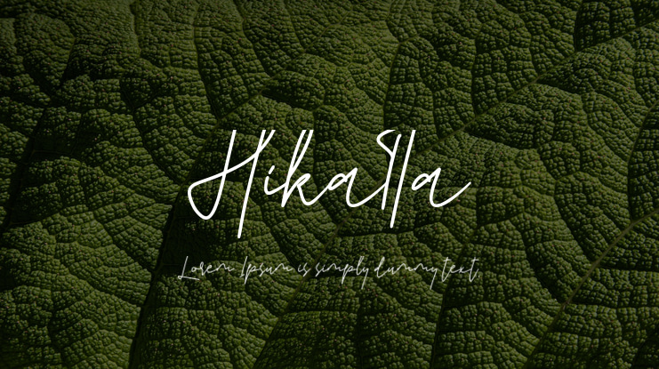 Hikatta Font