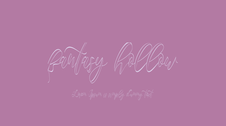 fantasy hollow Font