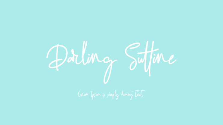 Darling Suttine Font
