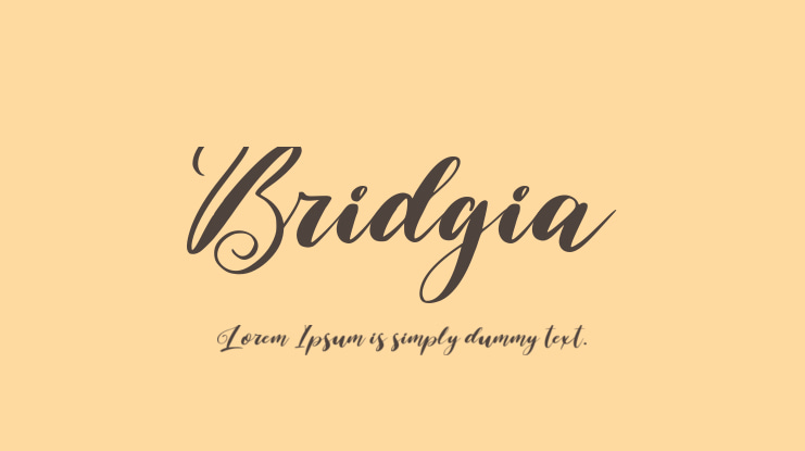 Bridgia Font Family