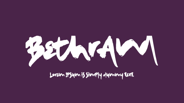 Bethrand Font Family